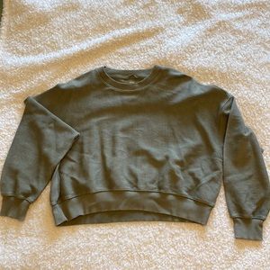 Aerie new love corded cropped crew